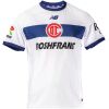 Mens Deportivo Toluca Player Version Away Match Jersey 2026/27 white shirt front view with navy band