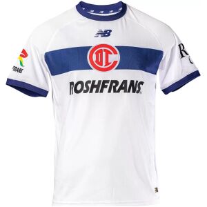 Mens Deportivo Toluca Player Version Away Match Jersey 2026/27 white shirt front view with navy band