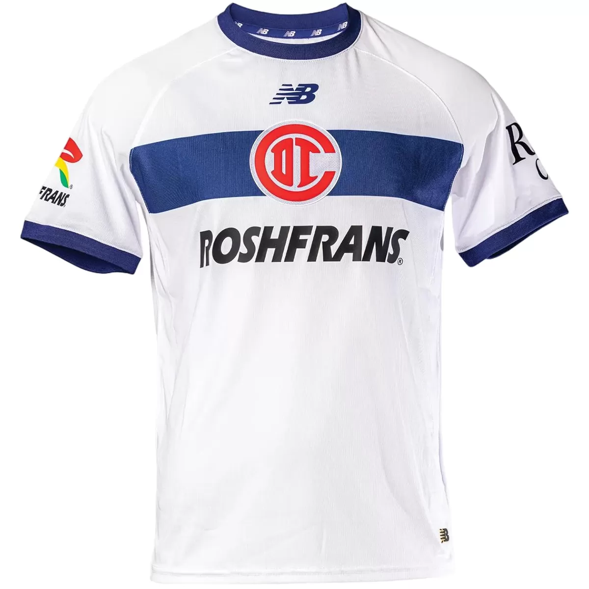 Mens Deportivo Toluca Player Version Away Match Jersey 2026/27 Mens Deportivo Toluca Player Version Away Match Jersey 2026/27 white shirt front view with navy band