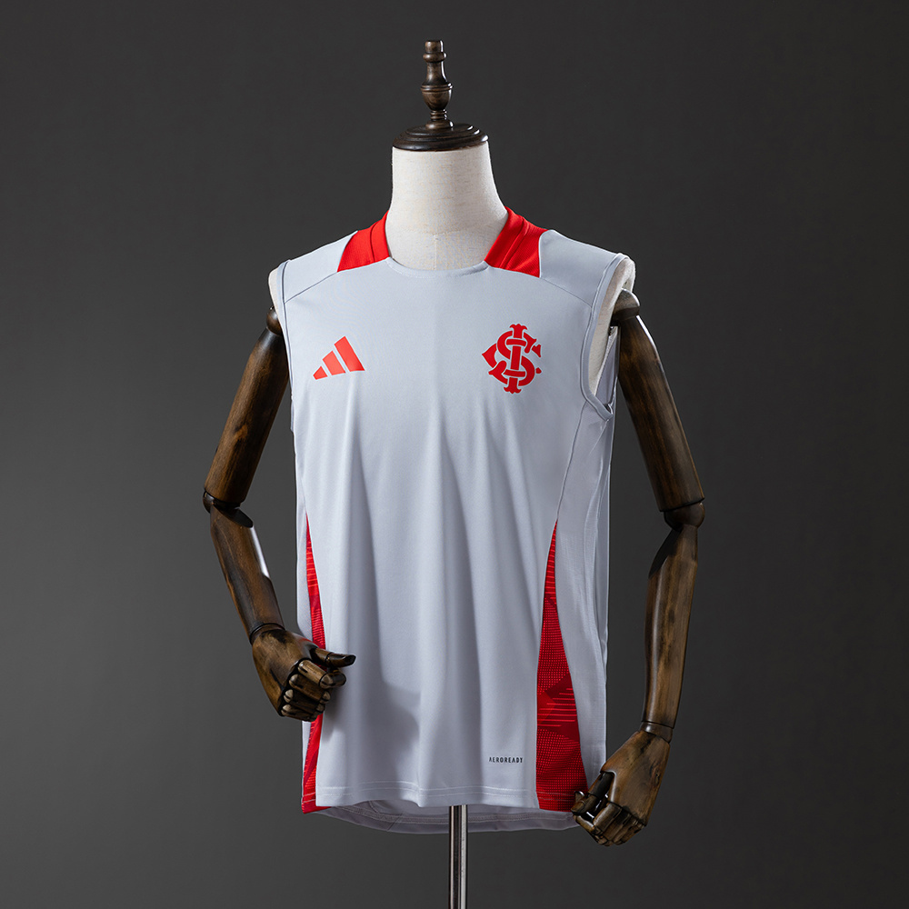 Mens Internacional White Training Kit Jersey 2025/26 Mens Internacional White Training Kit Singlet Kits Jersey 2025/26 front view on display