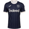 Mens Brentford Away Jersey 2026/27 dark navy pinstriped shirt front view
