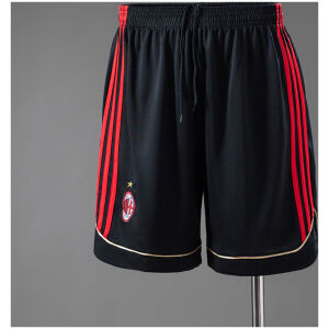 Mens AC Milan Retro Home Shorts 2006/07 front view on mannequin