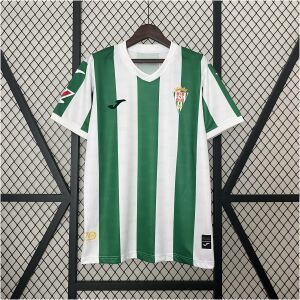 Mens Cordoba CF green Home Jersey 2024/25 front view on display