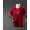 Mens Roma Retro Home Jersey 2006/07 on mannequin showing carmine red body and centered wolf crest