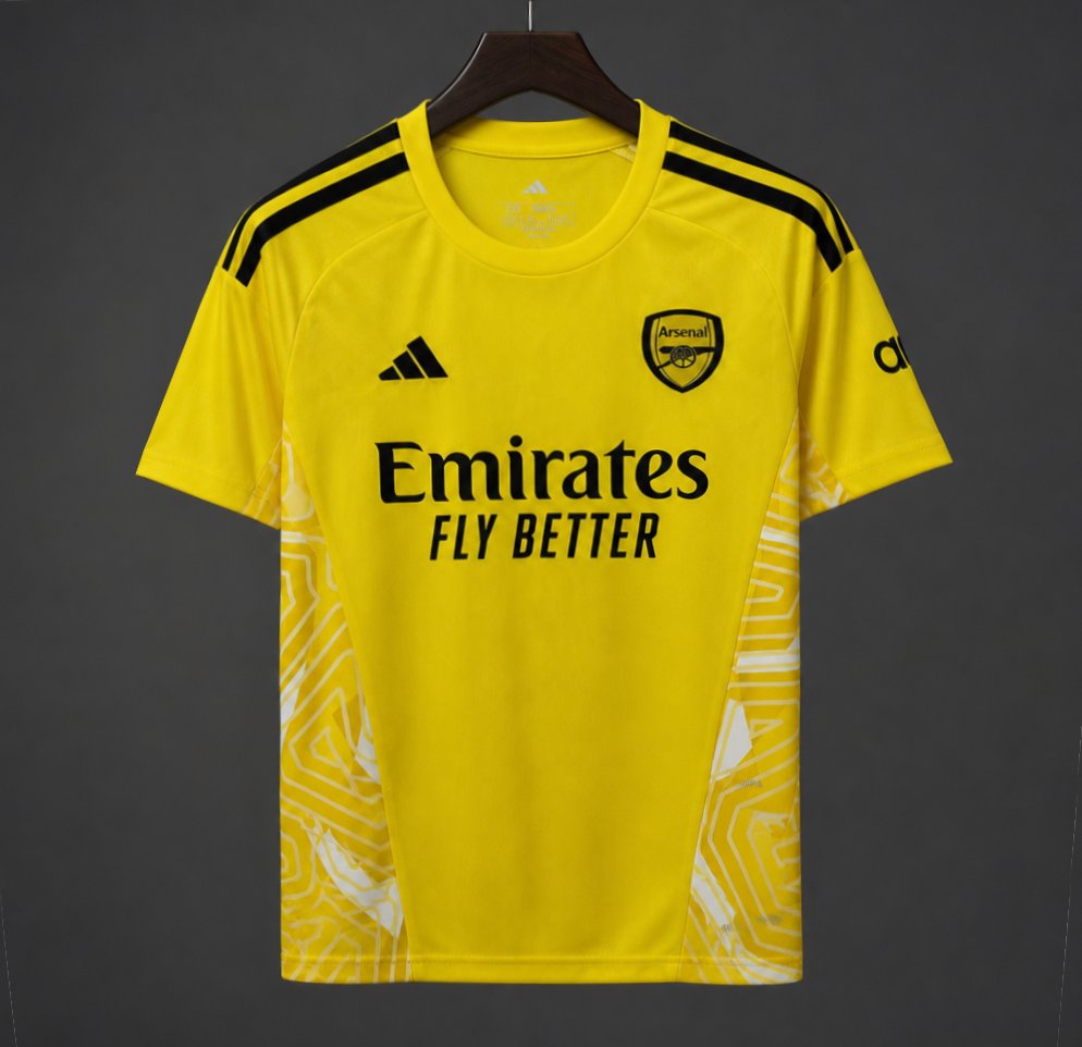 Mens Arsenal Goalkeeper Jersey Yellow White 2026/27 Mens Arsenal Goalkeeper Jersey Yellow White 2026/27