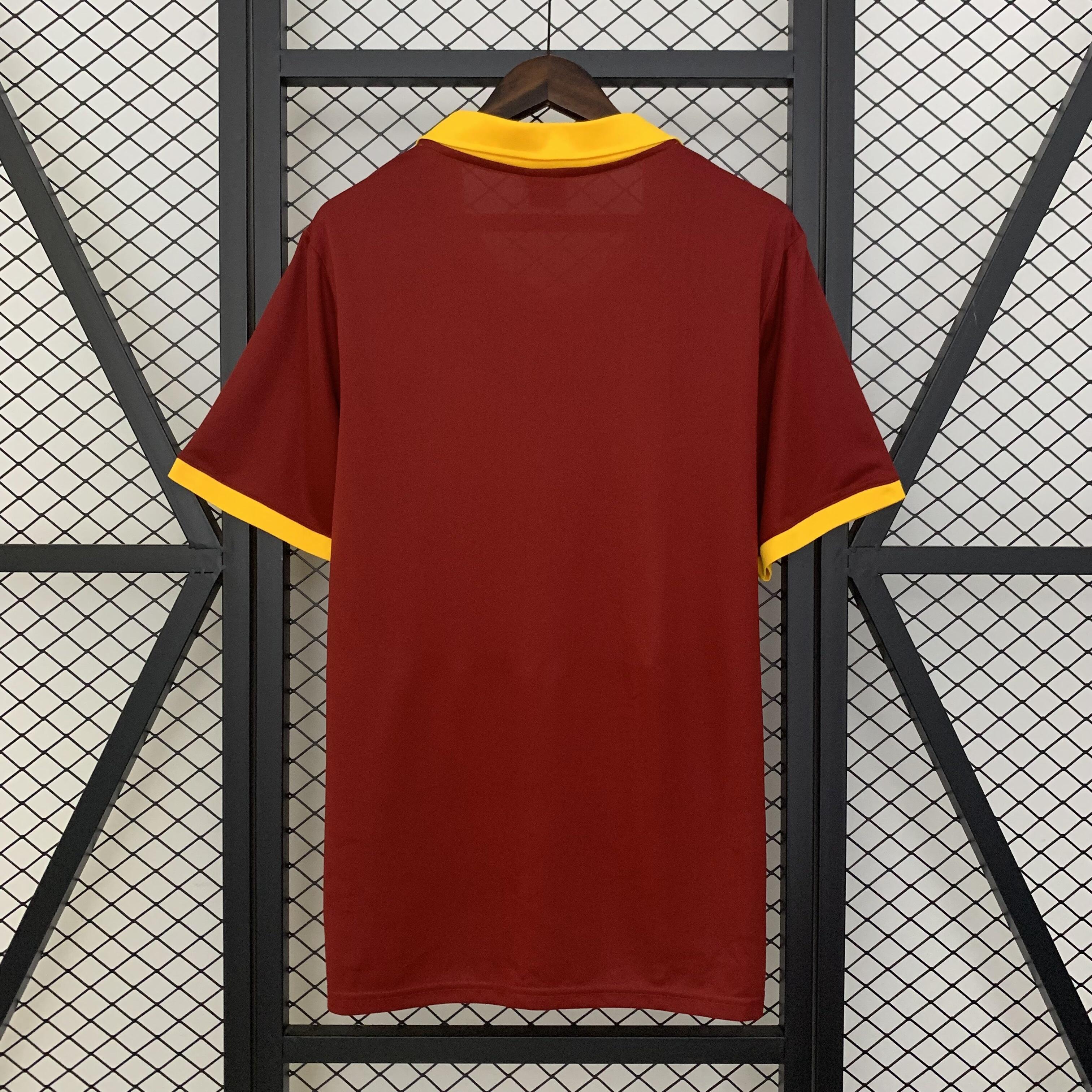 Mens Roma Retro Home Jersey 1989/90 Mens Roma Retro Home Jersey 1989/90 back view detail