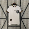 Mens Germany Retro Home Jersey 1996 front view on hanger showing button placket and tricolor collar ribbing
