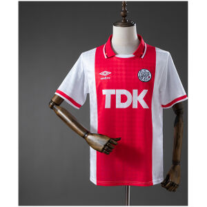 Mens Ajax Retro Home Jersey 1989/90 front view on mannequin