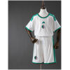 Kids Algeria Home Kit 2026 jersey and shorts set front view on mannequin