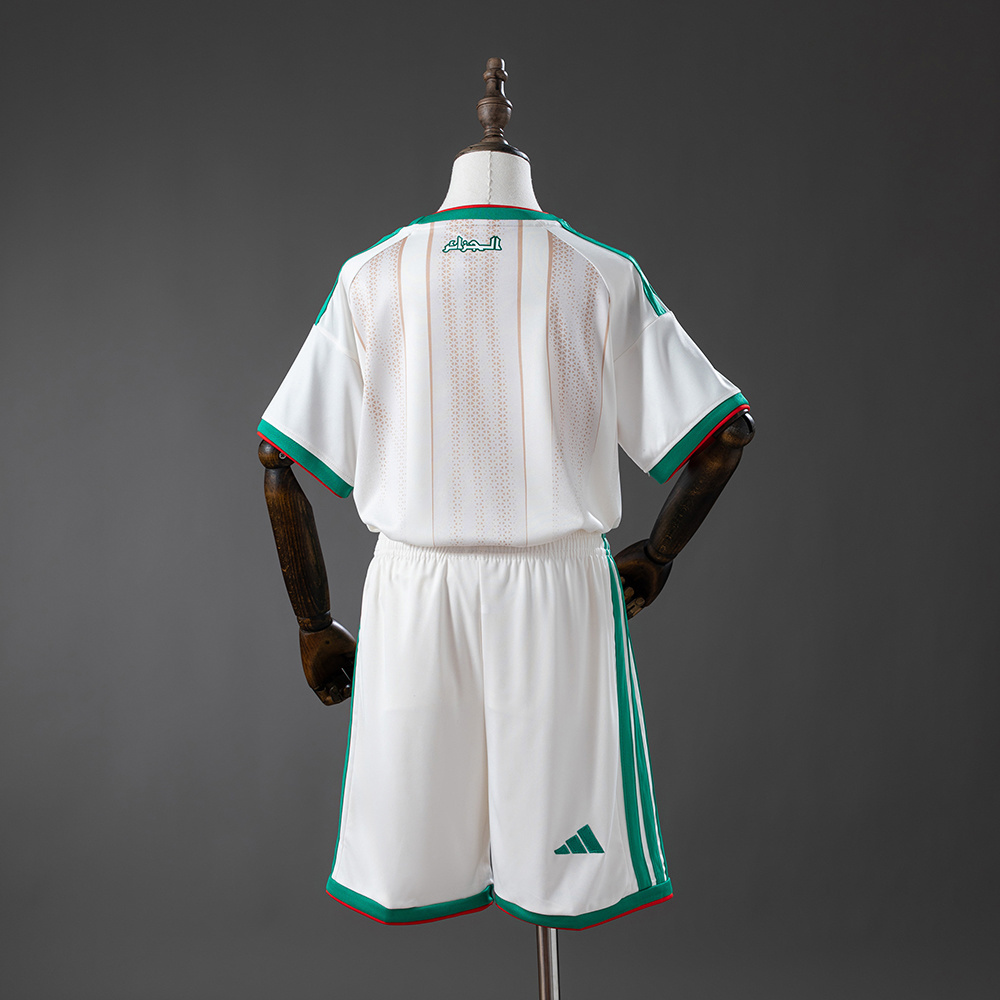 Kids Algeria Home Kit 2026 Kids Algeria Home Kit 2026 rear view of shirt and shorts