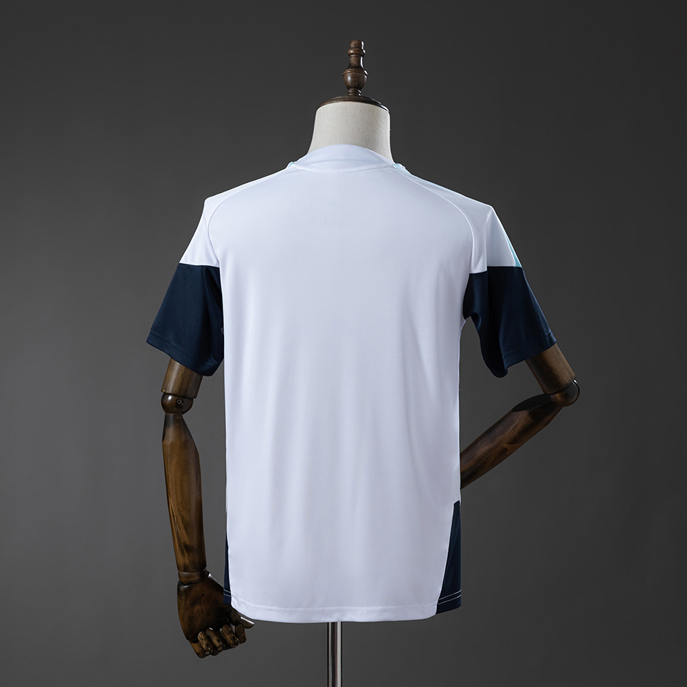 Mens Argentina World Cup White Training Kit Jersey 2026 Mens Argentina World Cup White Training Kit Jersey 2026 rear view of shirt and shorts
