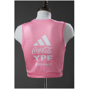 Womens Argentina Pink Singlet Kits Jersey 2025 rear view of shirt and shorts