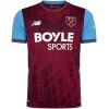 Mens West Ham United Home Jersey 2026/27 claret and sky blue shirt front view