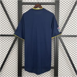 Mens Atletico Madrid Retro Away Jersey 2002/03 front view on display