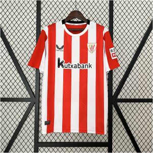 Mens Athletic Bilbao Home Jersey 2024/25 Mens Athletic Bilbao Home Jersey 2024/25 front view on display