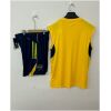 Mens Boca Juniors yellow Training Kit 2025/26 Mens Boca Juniors yellow Training Kit 2025/26 rear view of shirt and shorts