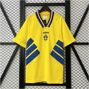 Mens Sweden Retro Home Jersey 1994 front view on hanger