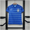 Mens World Cup Brazil Retro Away Jersey 2014 on hanger showing royal blue body with subtle horizontal gradient stripes