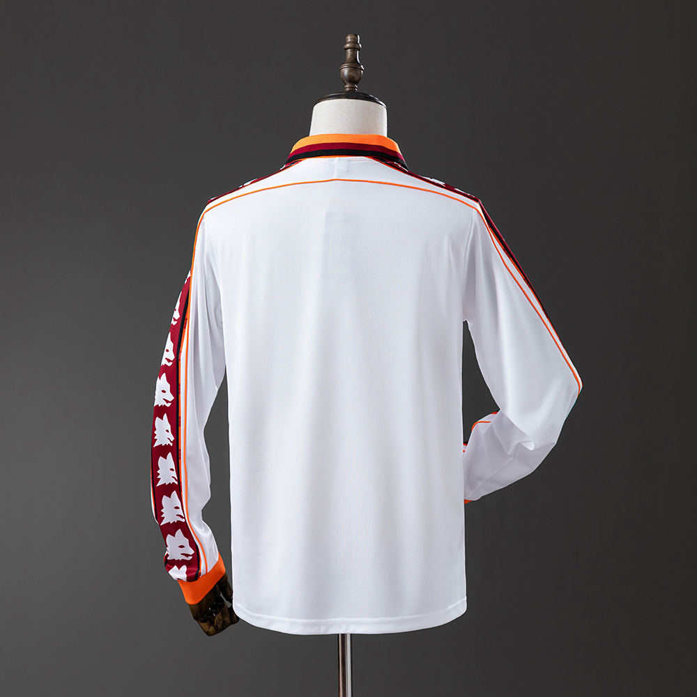 Mens Roma Retro Long Sleeve Away Jersey 1998/99 Mens Roma Retro Long Sleeve Away Jersey 1998/99 back view detail