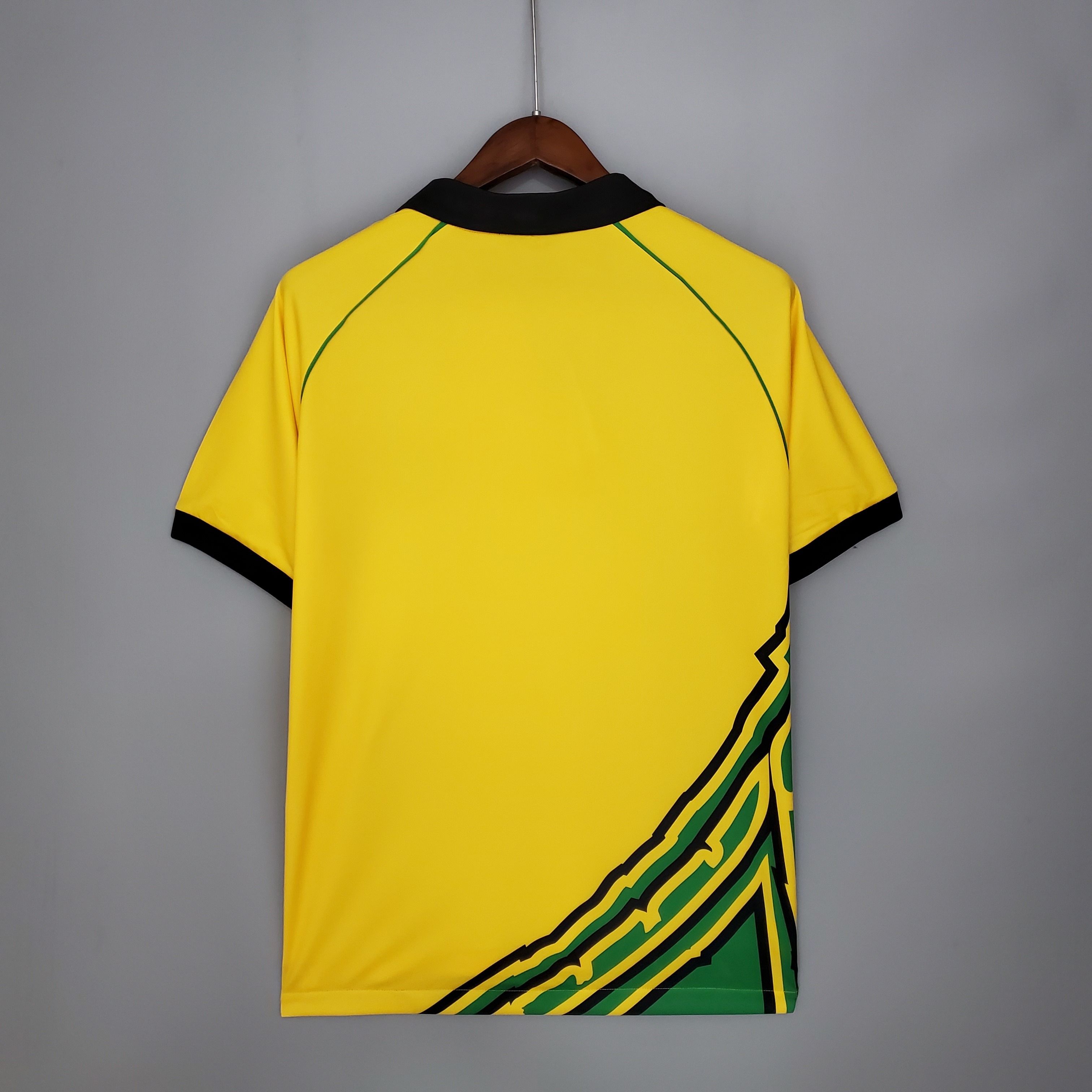 Mens World Cup Jamaica Retro Home Jersey 1998 Mens World Cup Jamaica Retro Home Jersey 1998 back view detail