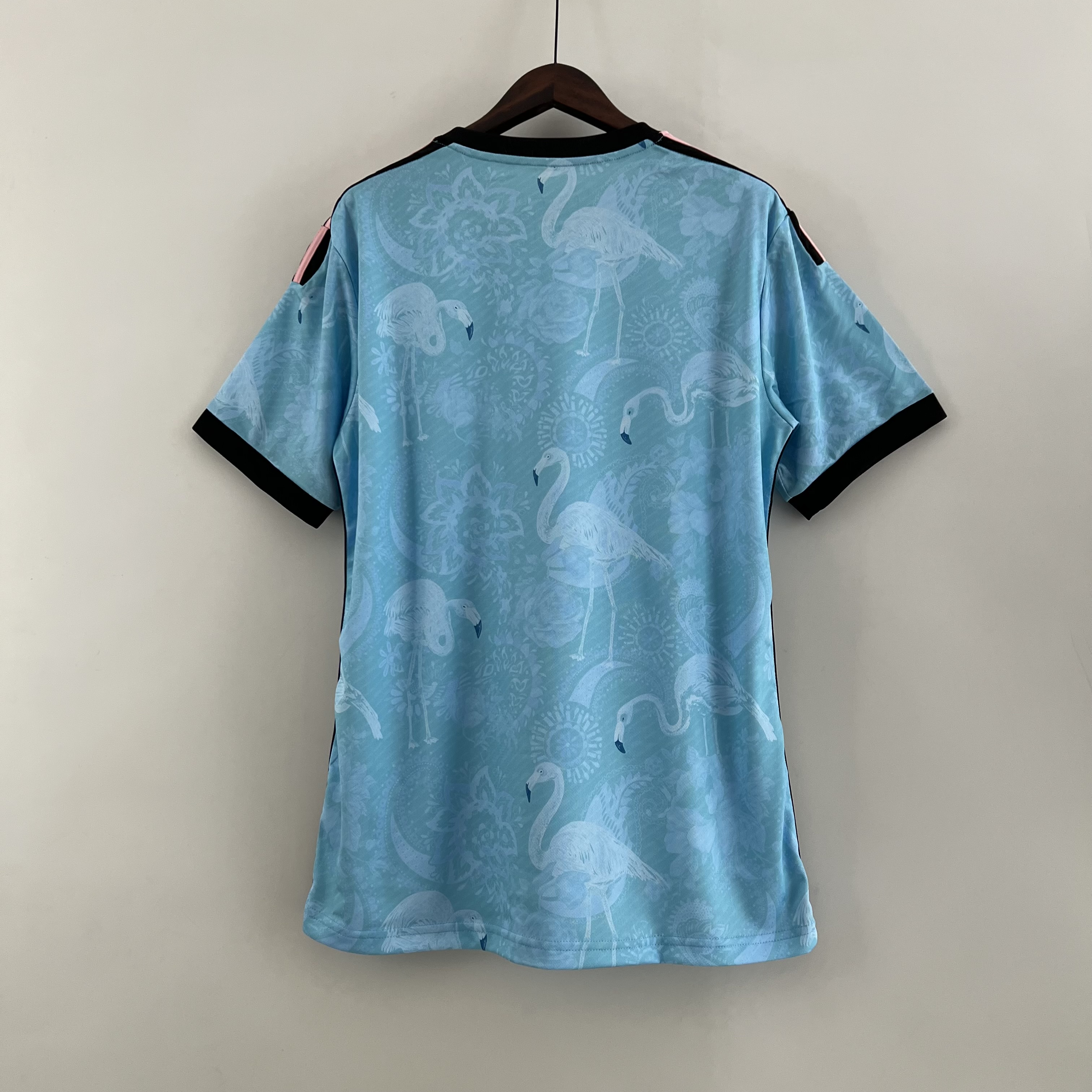Mens Inter Miami Joint Edition Blue Jersey 2023/24 Mens Inter Miami Joint Edition Blue Jersey 2023/24 rear view showing matching team styling