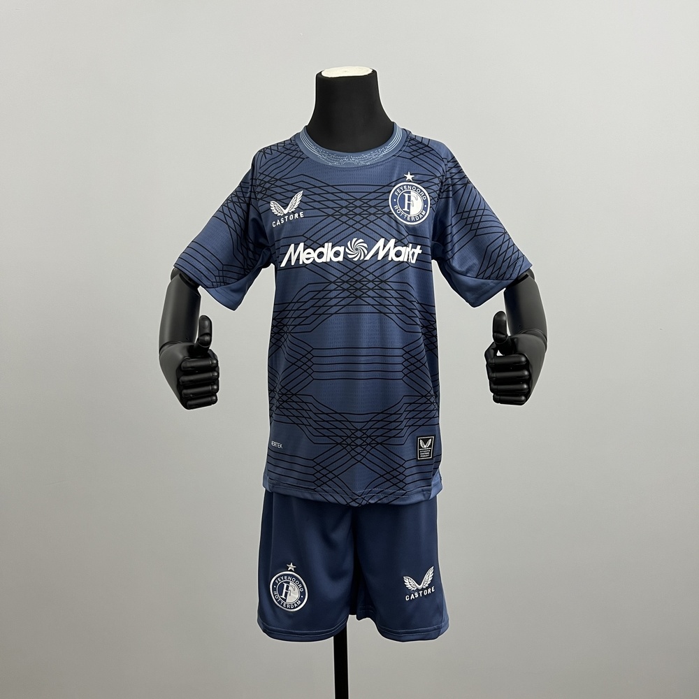 Kids Feyenoord Away Kit 2025/26 Kids Feyenoord Away Kit 2025/26 front view on display