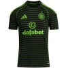 Mens Celtic Away Jersey 2025/26 front view with neon green pinstripes
