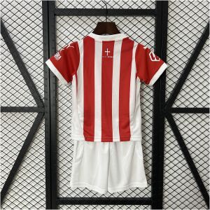 Kids Sporting Gijon Home Kit 2024/25 back view detail
