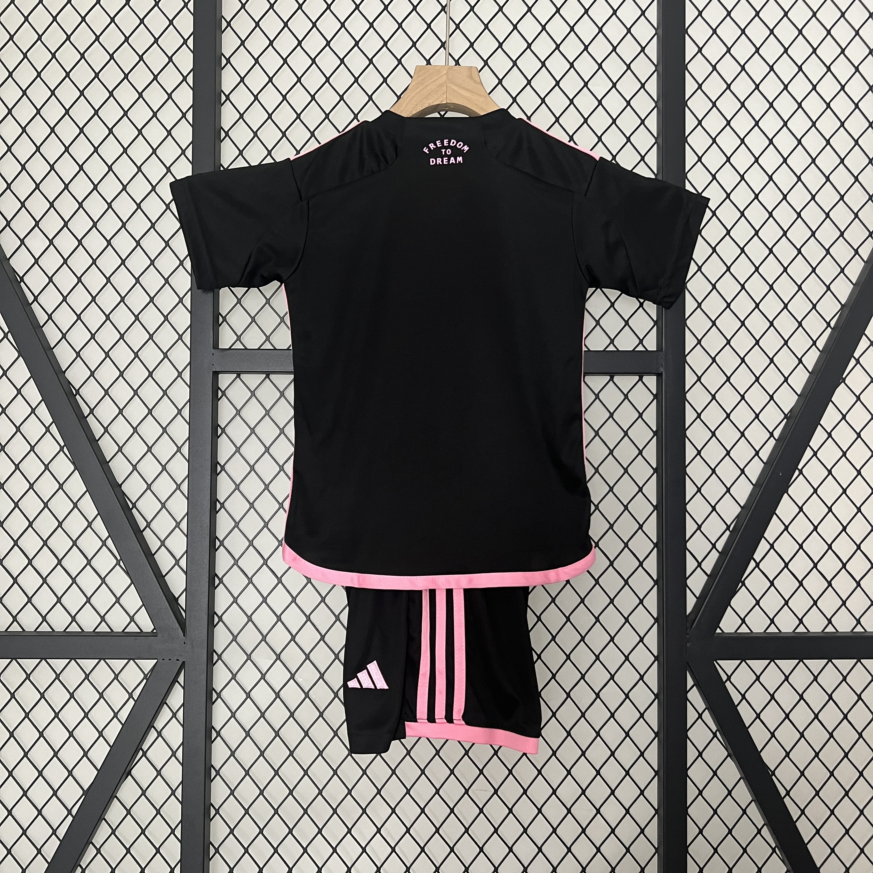 Kids Miami Away Kit 2024/25 Kids Miami Away Kit 2024/25 rear view of shirt and shorts