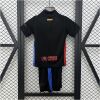 Kids Barcelona Away Kit 2024/25 Kids Barcelona Away Kit 2024/25 rear view of shirt and shorts