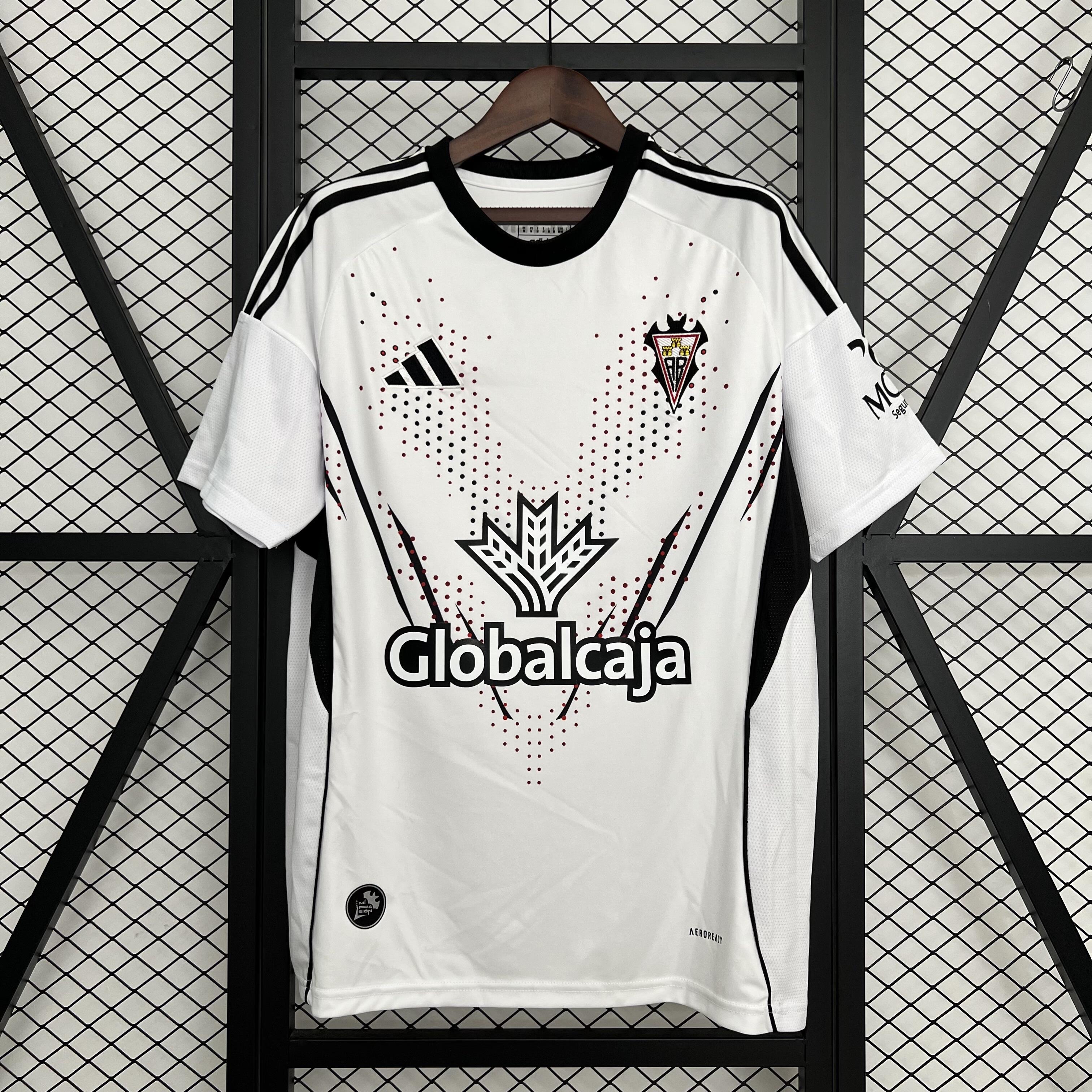 Mens Albacete BP Home Jersey 2025/26 Mens Albacete BP Home Jersey 2025/26 front view on display