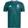 Saudi Arabia 2026 home jersey in dark green with violet accents front view