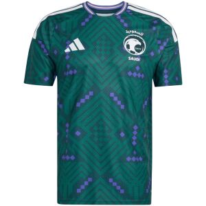 Saudi Arabia 2026 home jersey in dark green with violet accents front view