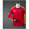 Mens World Cup Belgium Long Sleeve Home Jersey 2026 front view on mannequin