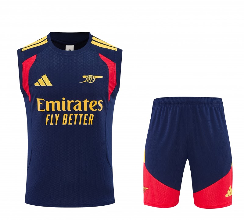 Mens Arsenal Sleeveless Training Set Navy Blue 2026/27 Mens Arsenal Sleeveless Training Set Navy Blue 2026/27