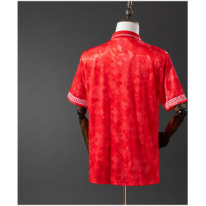 Mens Wales Retro Home Jersey 1990 rear view showing authentic team styling