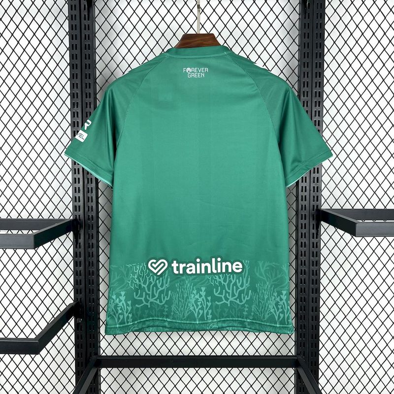 Mens Real Betis Seaweed theme Jersey 2024/25 Mens Real Betis Seaweed theme Jersey 2024/25 back view detail