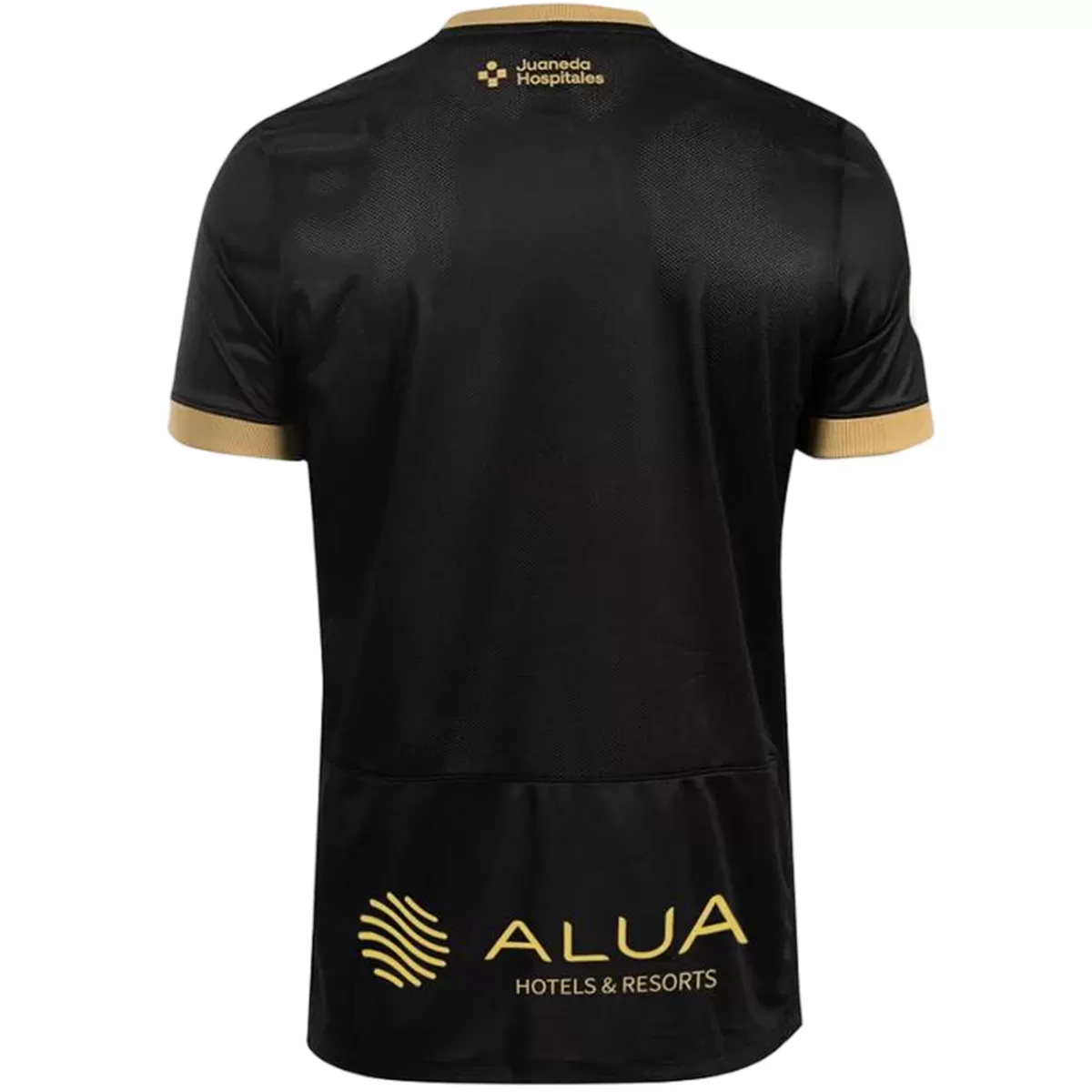 Mens RCD Mallorca Away Jersey 2026/27 Mens RCD Mallorca Away Jersey 2026/27 black shirt back view with Juaneda Hospitales sponsor