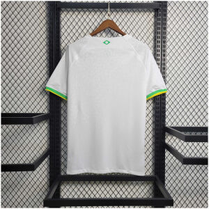 Mens World Cup Brazil White Leopard Jersey 2022 back view detail