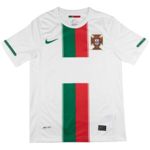 Mens Portugal World Cup Retro Away Jersey 2010 front view with split stripe