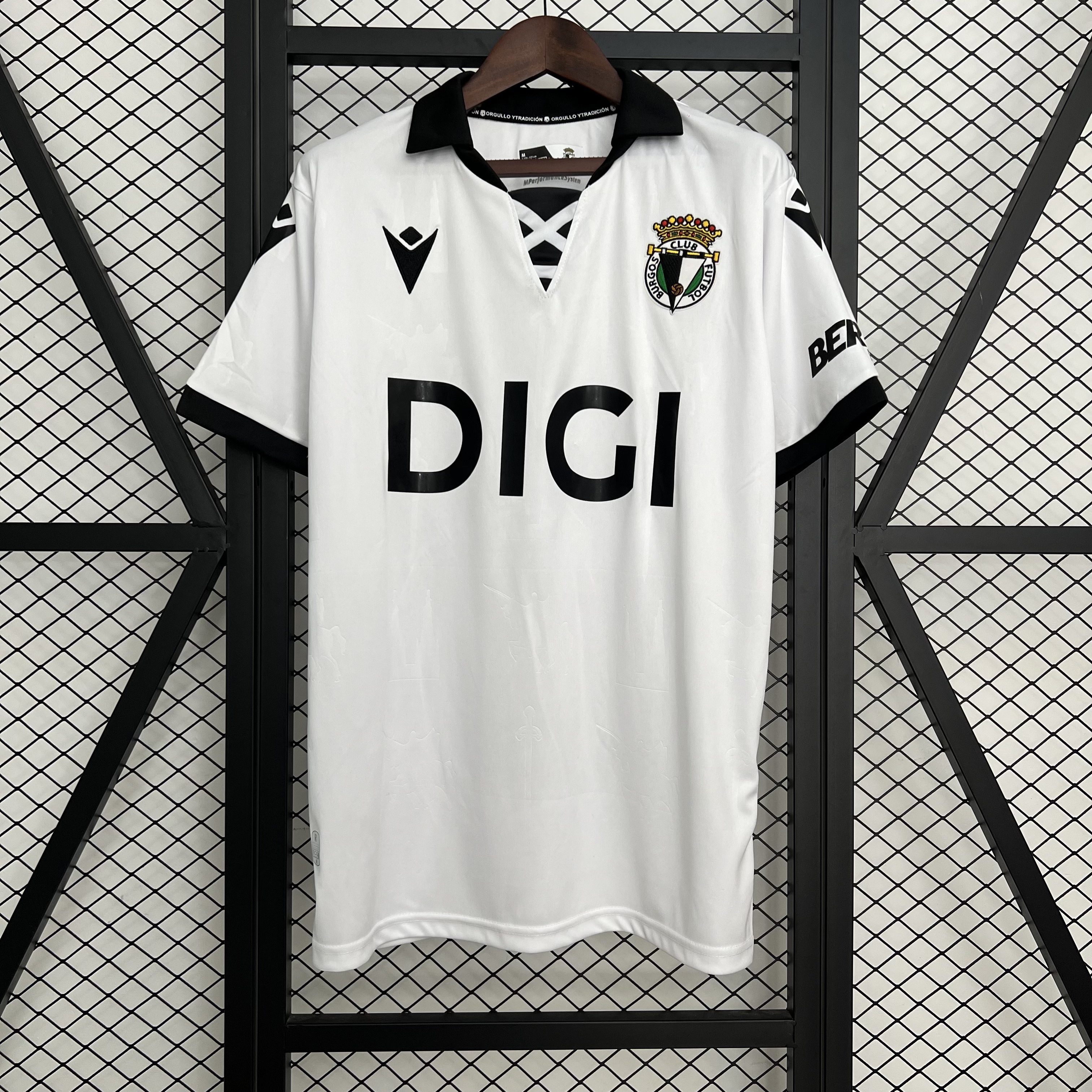Mens Burgos Home Jersey 2025/26 Mens Burgos Home Jersey 2025/26 front view on display