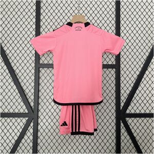 Kids Miami Home Kit 2024/25 rear view of shirt and shorts