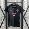 Womens Miami Away Jersey 2025/26 front view in black with pink accents