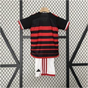 Kids Flamengo Home Kit 2024/25 front view on display