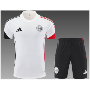 Mens Ajax white Training Kit Kit 2025/26 front view on display