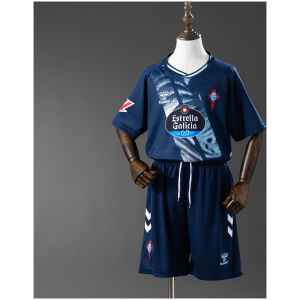 Kids Celta Vigo Game Away Kit 2025/26 Kids Celta Vigo Game Away Kit 2025/26 front view on display