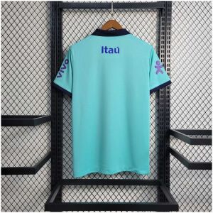 Mens World Cup Brazil Light Blue Polo 2022 back view detail