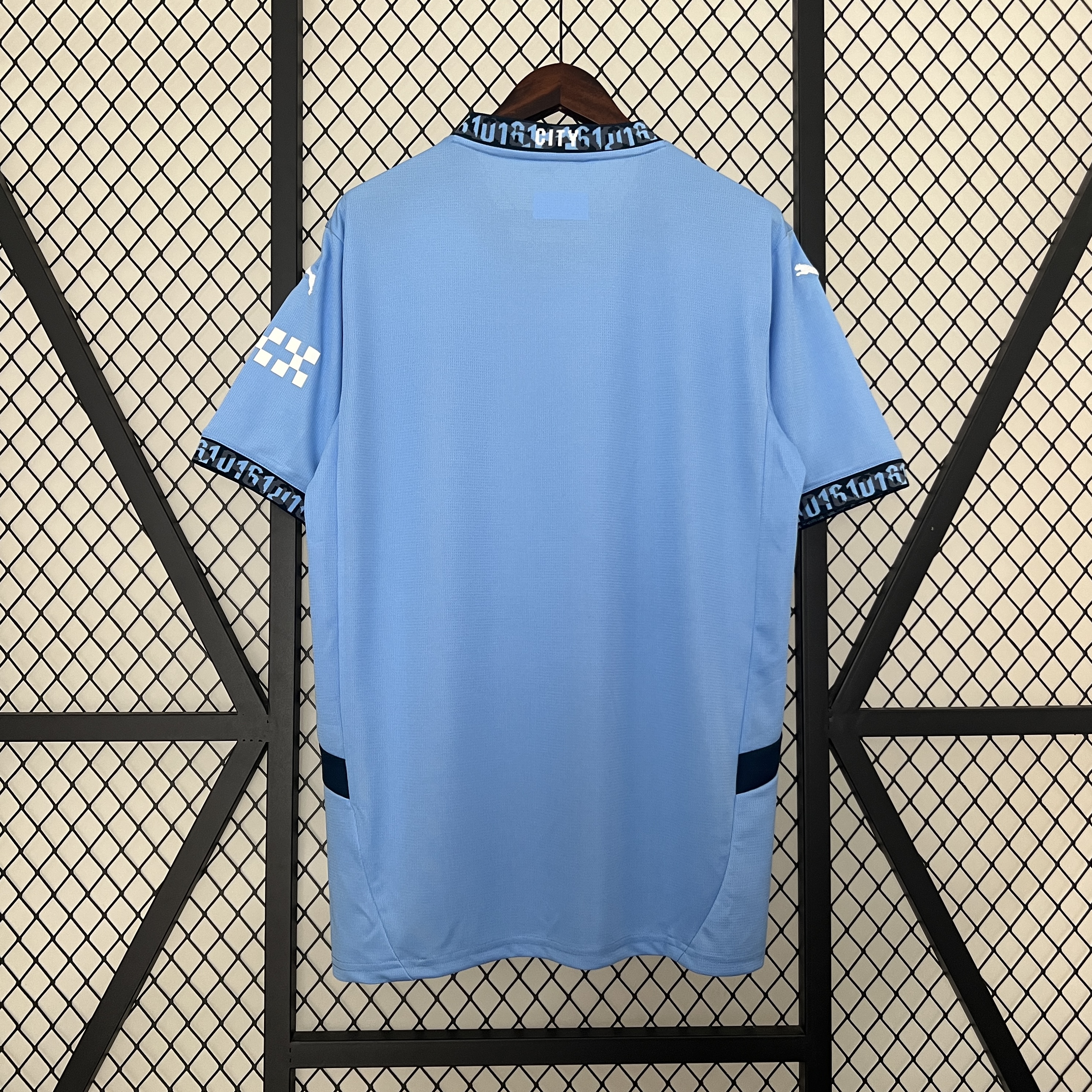 Mens Manchester City Home Jersey 2024/25 Mens Manchester City Home Jersey 2024/25 back view detail