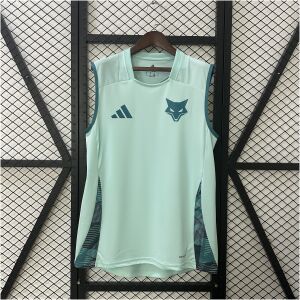 Mens Cruzeiro Green Training Kit Singlet Kits Jersey 2025/26 front view on display