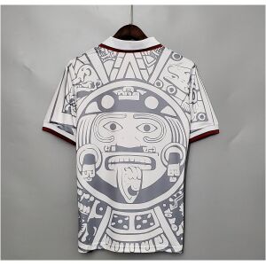 Mens World Cup Mexico Retro Away Jersey 1998 back view detail